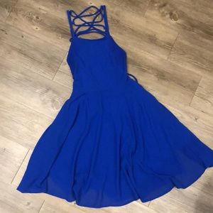 Blue Skater Dress